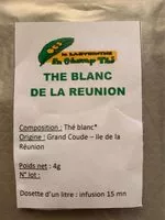 Mängden socker i Thé blanc de la Reunion