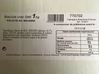 Mängden socker i Palets au beurre