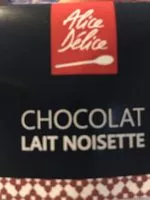 Mängden socker i Chocolat lait noisette