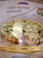 Mängden socker i Tarte saumon épinards