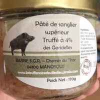 Mängden socker i Pâté de sanglier supérieur truffé à 4 %