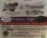 Mängden socker i Pruneau d'agen