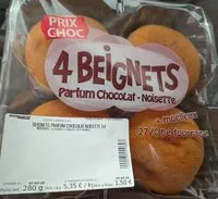 Mängden socker i 4 Beignets parfum chocolat-noisette *4