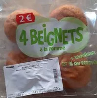 Mängden socker i 4 beignets à la pomme