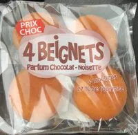 Mängden socker i Beignets chocolats noisettes decongelé