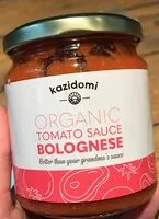 Mängden socker i Organic tomato sauce bolognese
