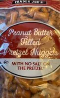 Mängden socker i Peanut Butter Filled Pretzel Nuggets No Salt