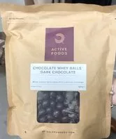 Mängden socker i Chocolate whey balls dark chocolate