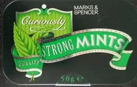Mängden socker i Curiously Strong Mints