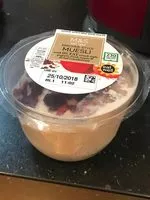 Mängden socker i Bircher style muesli