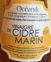 Mängden socker i Vinaigre de cidre marin
