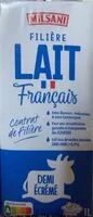 Mängden socker i Filière lait francais