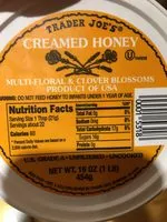 Mängden socker i Creamed Honey, Multi-Floral & Clover Blossoms