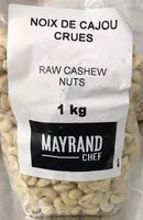 Mängden socker i Noix de cajou crues