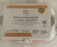 Mängden socker i Free range mixed size eggs