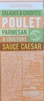 Mängden socker i Salades & Crudités POULET