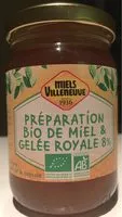 Mängden socker i Préparation bio de miel & gelée royale 8%