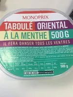 Mängden socker i Taboulé oriental à la menthe