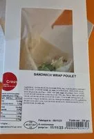 Mängden socker i Sandwich wrap poulet