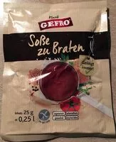 Mängden socker i Soße zum Braten