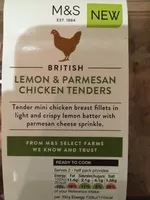Mängden socker i M&S Lemon & Parmesan Chicken Tenders