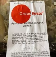 Mängden socker i Penne saumon sauce aux poireaux