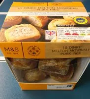 Mängden socker i Dinky melton mowbray pork pies