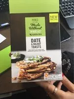 Mängden socker i Date & walnut toasts