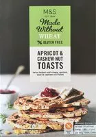 Mängden socker i Made without wheat abrico and cashew nut toasts