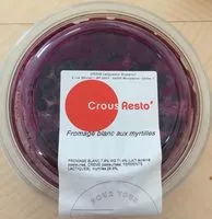Mängden socker i Fromage blanc aux myrtilles