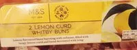 Mängden socker i 2 Lemon Curd Iced Buns