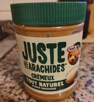 Mängden socker i Juste Des Arachides Crémeux Tout Naturel