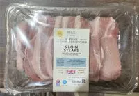 Mängden socker i 6 Pork Loin Steaks