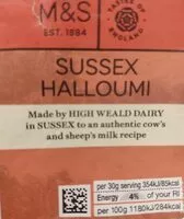 Mängden socker i Sussex Halloumi