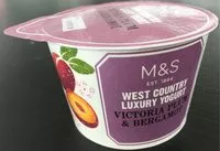 Mängden socker i Victoria plum and bergamot yogurt