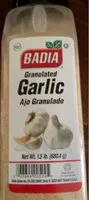 Mängden socker i Granulated Garlic