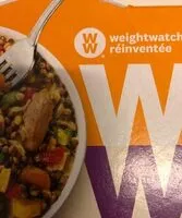 Mängden socker i WW curry de poulet lentilles et légumes cuisinés