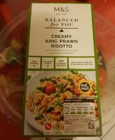 Mängden socker i Creamy king prawn risotto