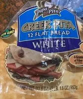 Mängden socker i Greek Pita - white