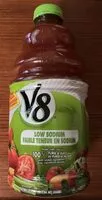 Mängden socker i V8 Low Sodium Vegetable Cocktail