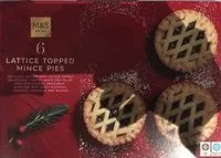 Mängden socker i Lattice Topped Mince Pies