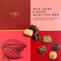 Mängden socker i Milk , Dark & Whitr Selection Box