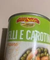Mängden socker i Piselli e carotine cotti a vapore