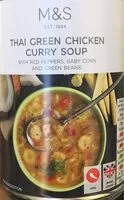 Mängden socker i Thai green chicken curry soup