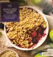 Mängden socker i Bramly Apple & Blackberry Crumble