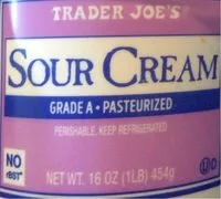 Mängden socker i Sour cream