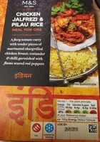 Mängden socker i Chicken jalfrezi & pilau Rice