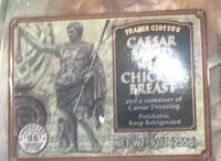 Mängden socker i ceaser salad with chicken breasts