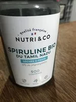 Mängden socker i Spiruline bio du Tamil Nadu