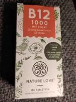 Mängden socker i B12 1000 mit Folat, Nahrungsergänzungsmittel
